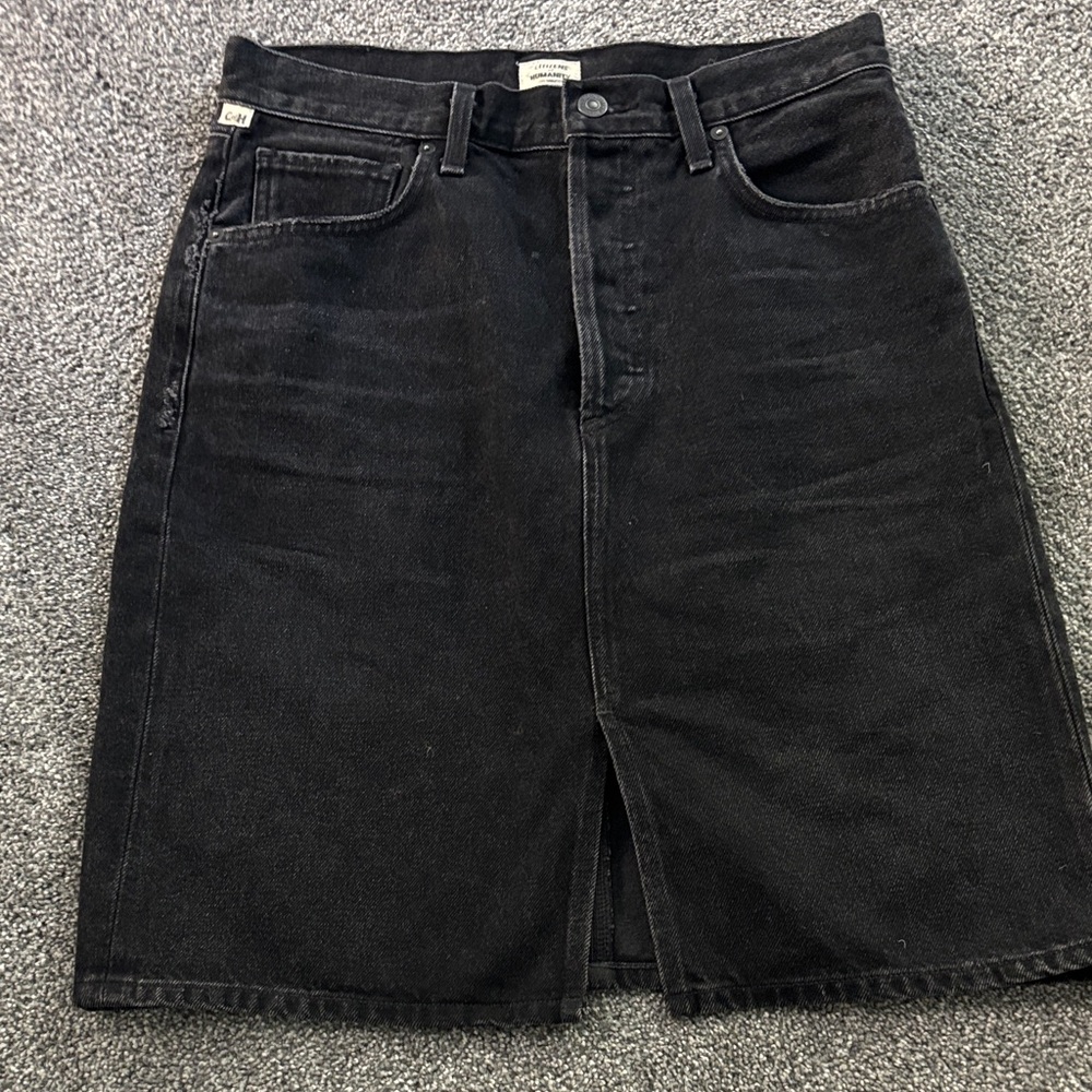 Citizens Of Humanity Charcoal Denim Skirt